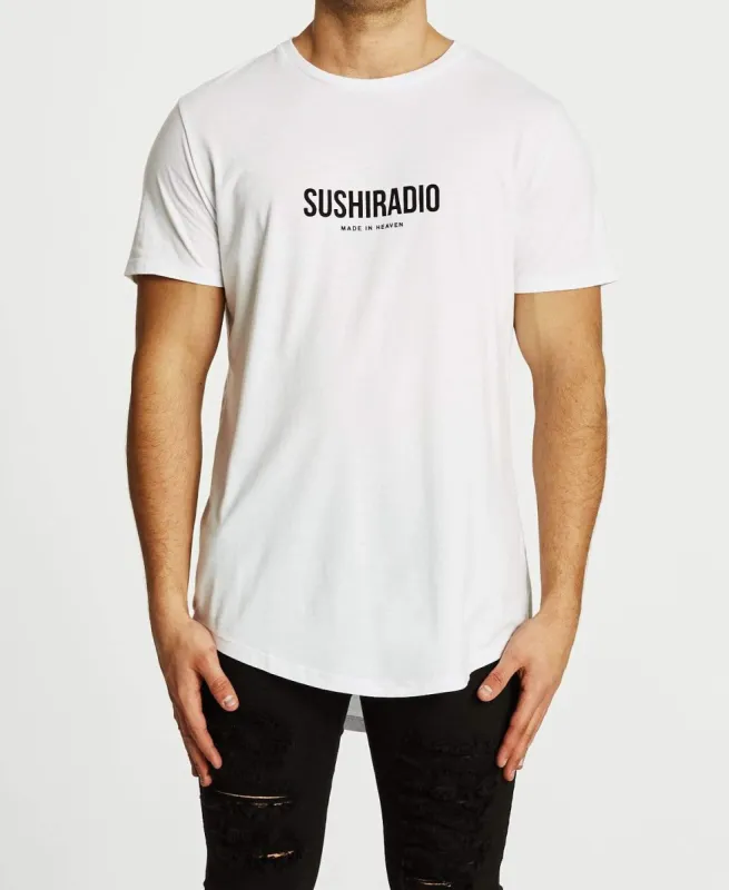 Sphere Dual Curved T-Shirt White sold by Neverland