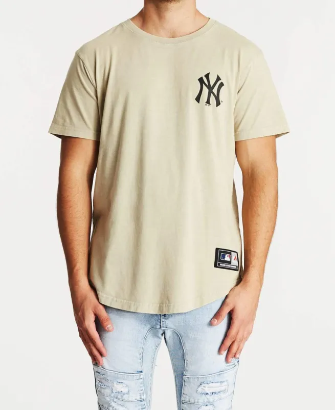 Kurent Scoop Hem T-Shirt Yankees Silver Grey sold by Neverland