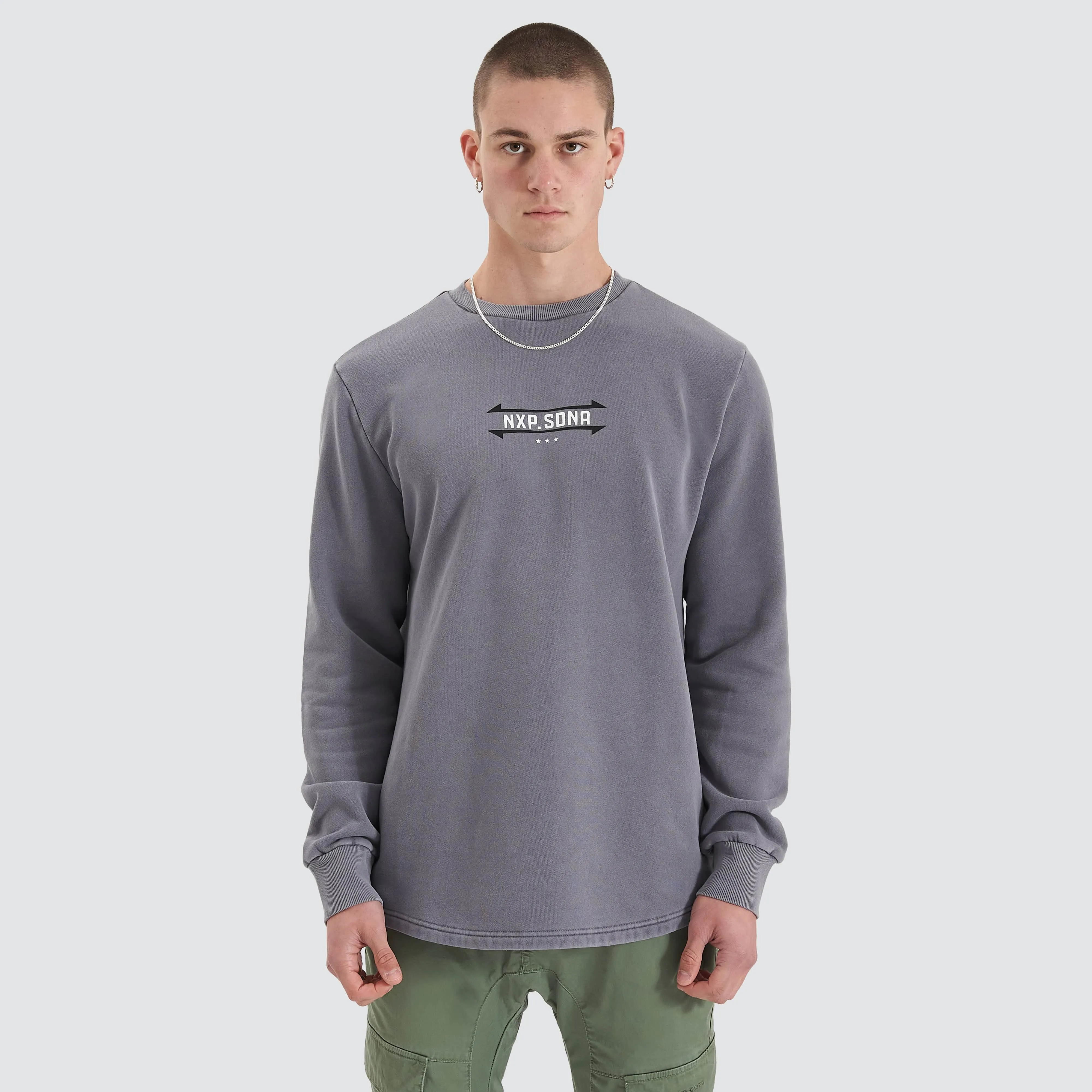 Chambers Dual Curved Sweater Pigment Steel Grey sold by Neverland product image thumbnail 2