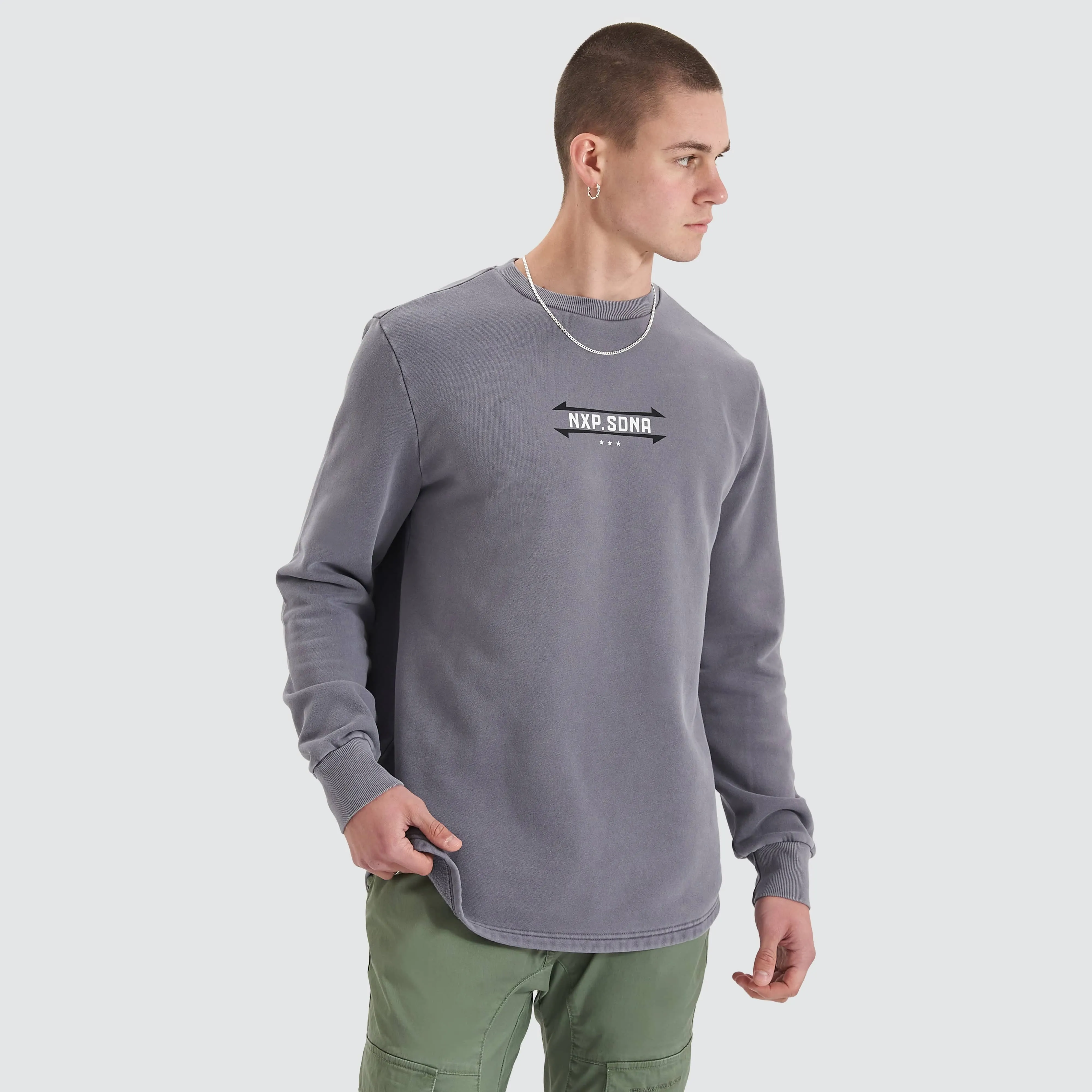 Chambers Dual Curved Sweater Pigment Steel Grey sold by Neverland product image thumbnail 5