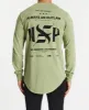 Chains Cape Back Long Sleeve T-Shirt Pigment Tea sold by Neverland