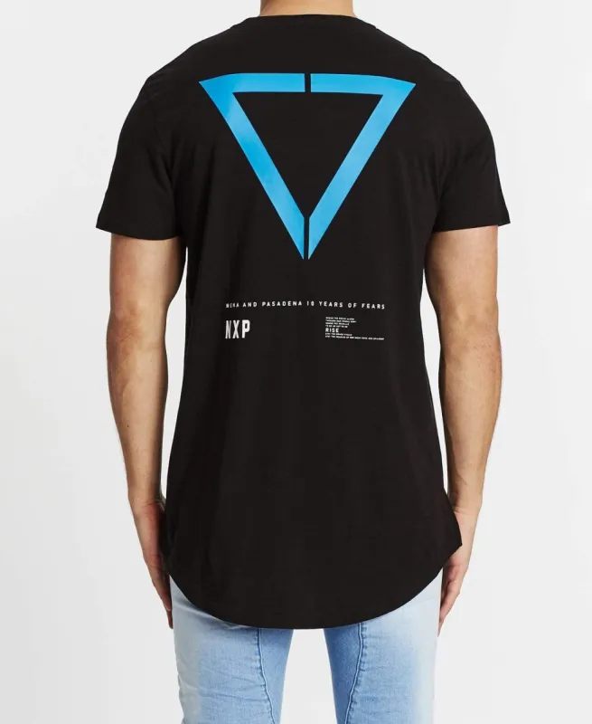 Rise And Fall Cape Back T-Shirt Jet Black sold by Neverland