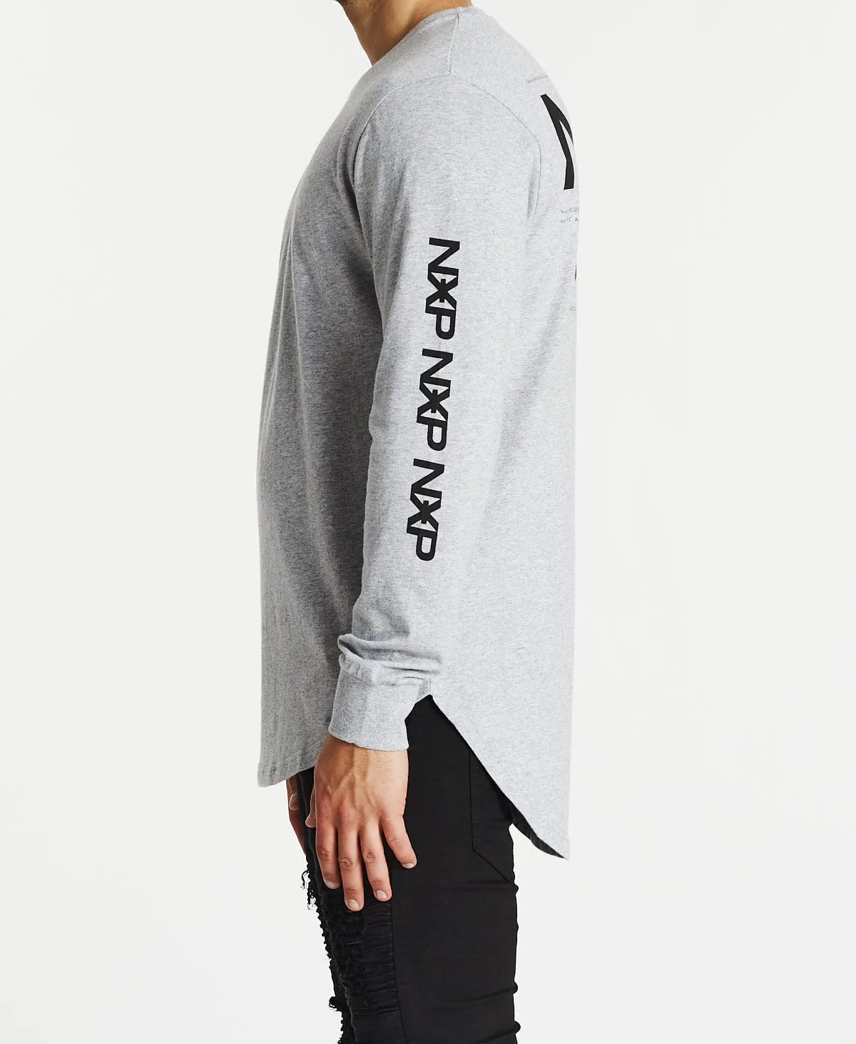 Limited Cape Back Long Sleeve T-Shirt Grey Marle sold by Neverland product image thumbnail 4