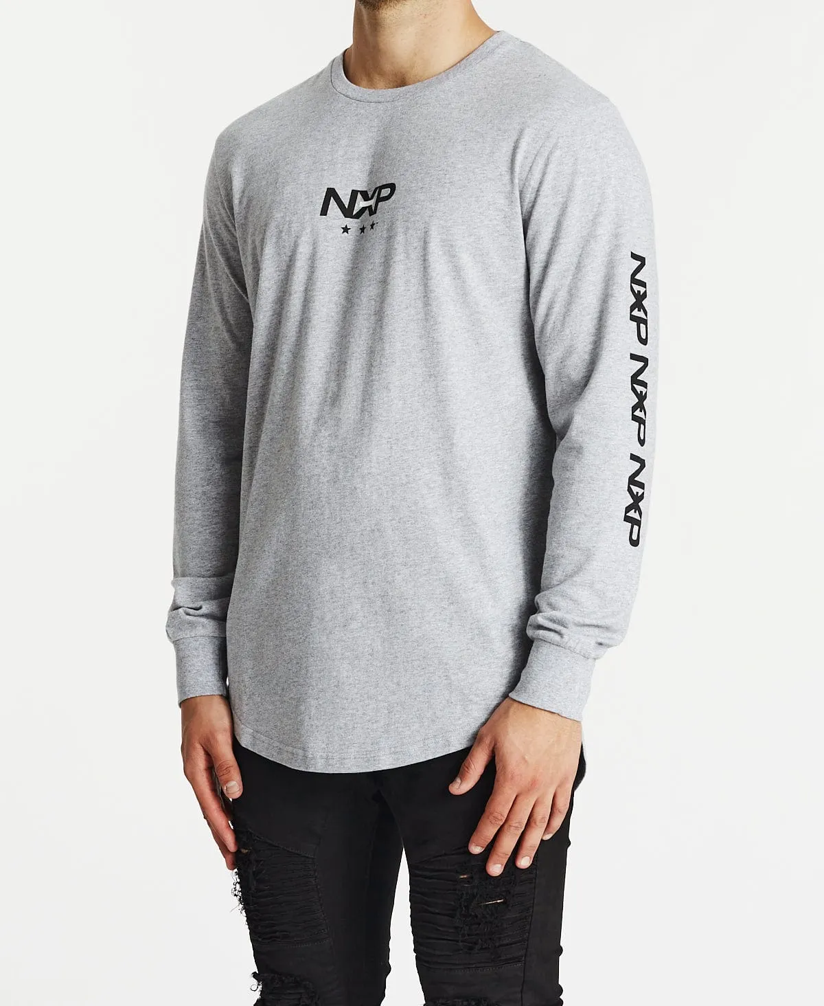 Limited Cape Back Long Sleeve T-Shirt Grey Marle sold by Neverland product image thumbnail 3