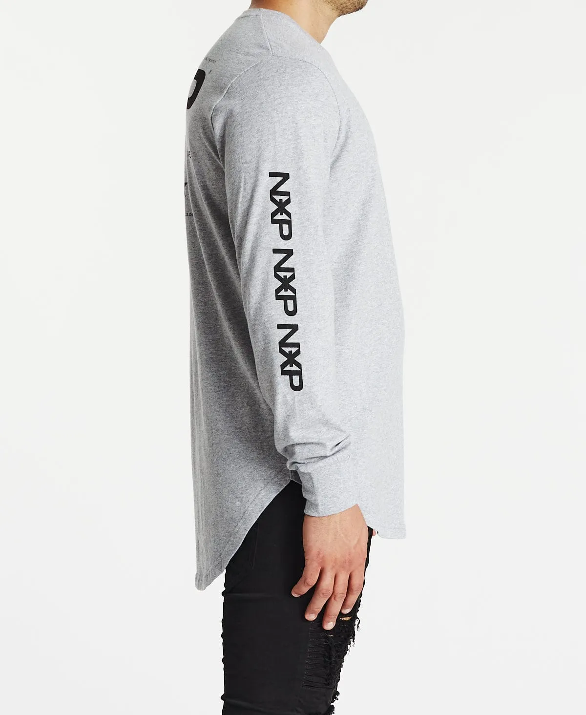 Limited Cape Back Long Sleeve T-Shirt Grey Marle sold by Neverland product image thumbnail 5