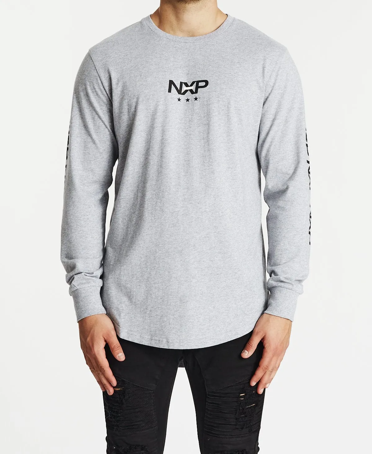 Limited Cape Back Long Sleeve T-Shirt Grey Marle sold by Neverland product image thumbnail 2