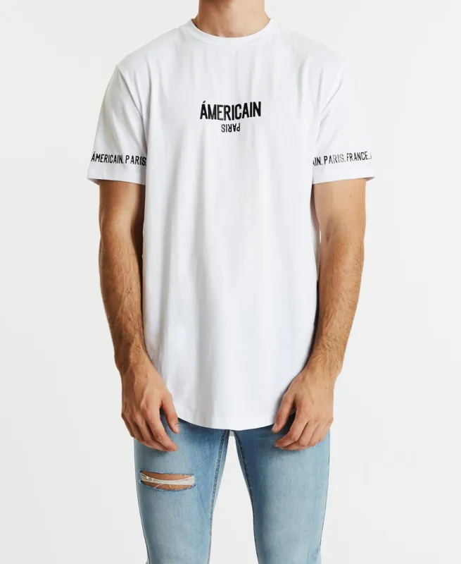 Egal Dual Curved T-Shirt White sold by Neverland