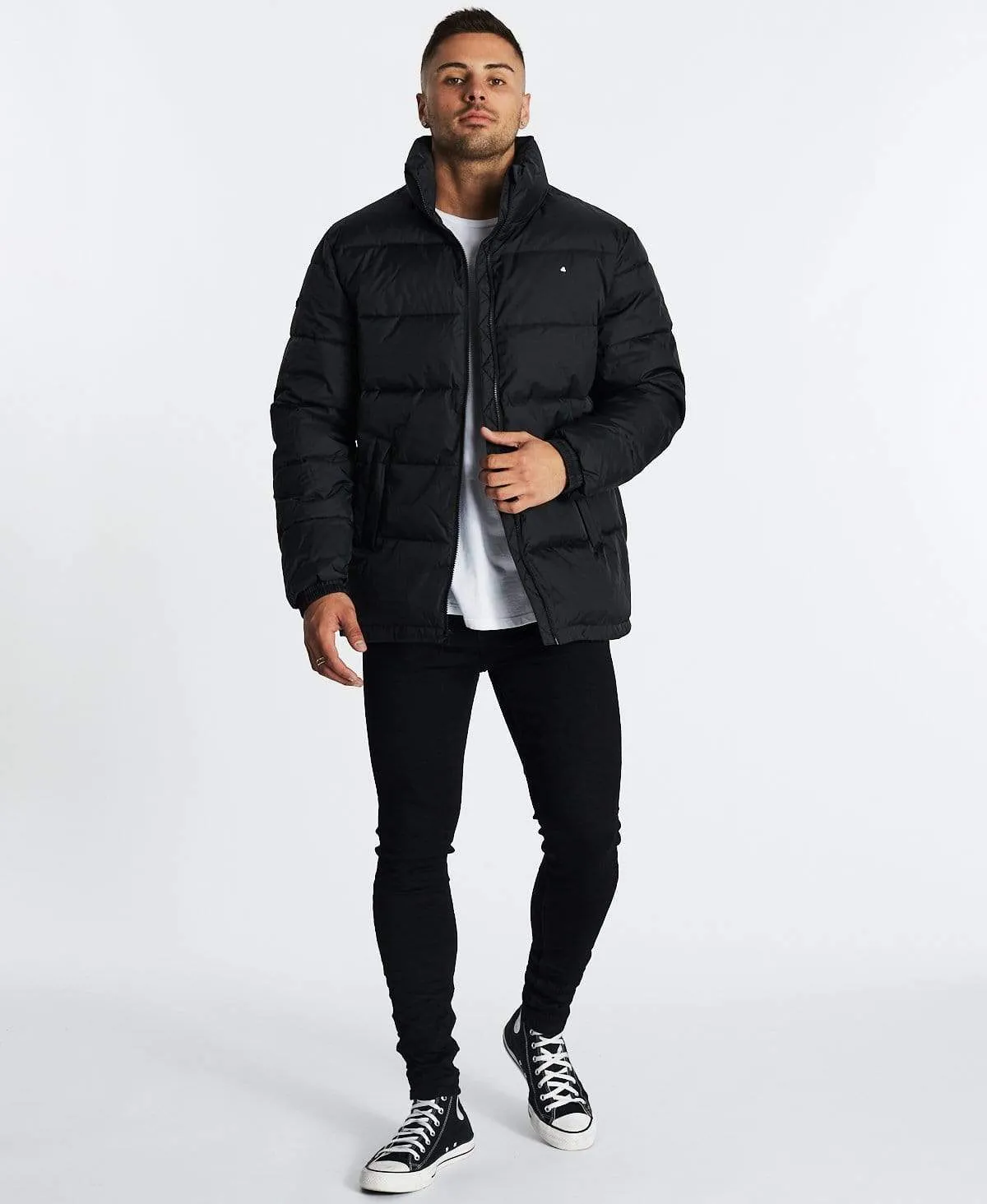 Track Puffer Jacket Black sold by Neverland product image thumbnail 4