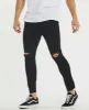 Hacksaw Cropped Skinny Jeans Rinse Black sold by Neverland