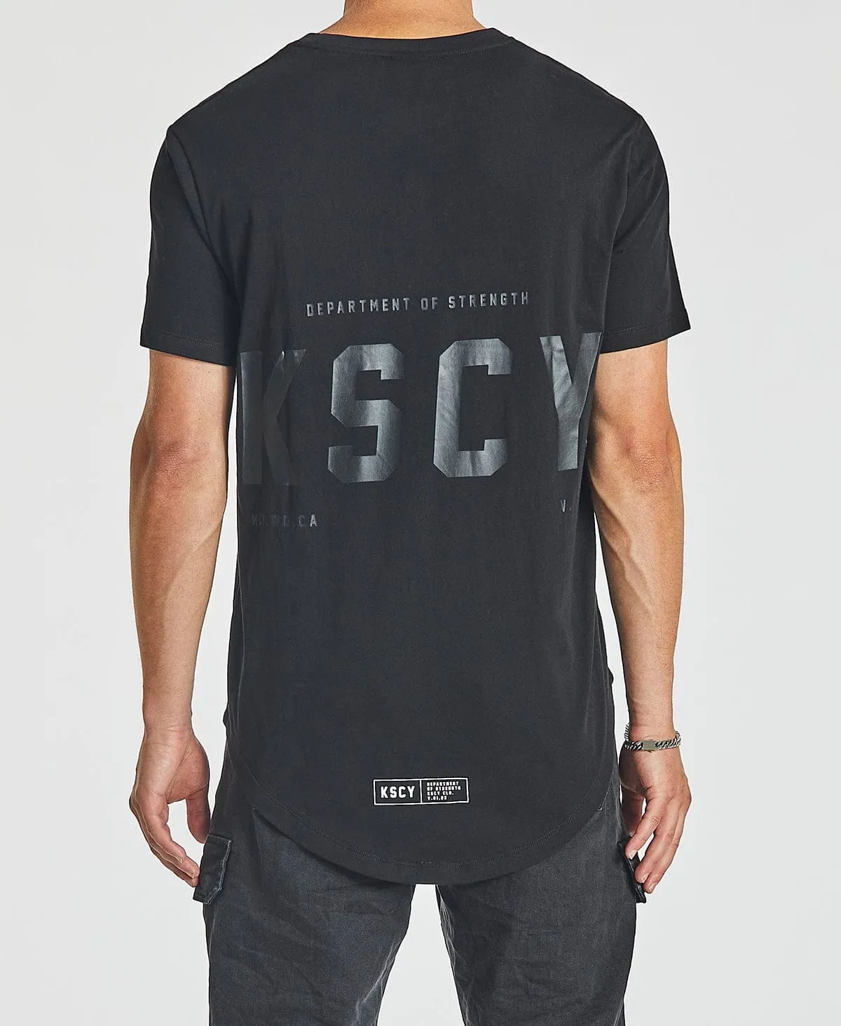 Canton Dual Curved T-Shirt Jet Black sold by Neverland product image thumbnail 4