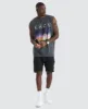 Shine Relaxed Fit Muscle Tee Pigment Asphalt Grey sold by Neverland