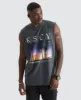 Shine Relaxed Fit Muscle Tee Pigment Asphalt Grey sold by Neverland