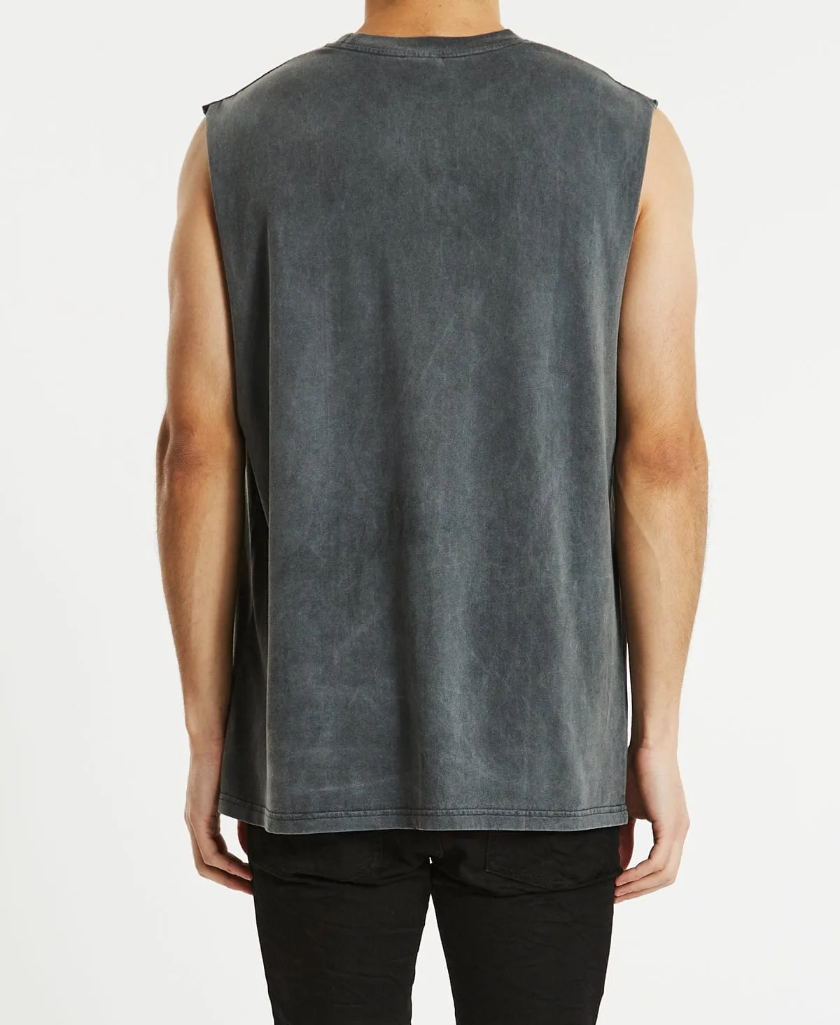 Veil Relaxed Muscle Tee Pigment Asphalt sold by Neverland product image thumbnail 5