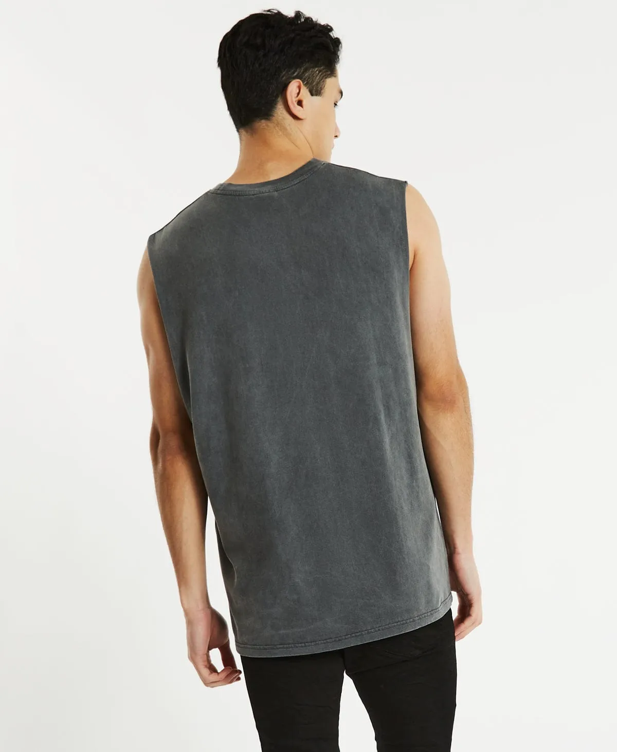Veil Relaxed Muscle Tee Pigment Asphalt sold by Neverland product image thumbnail 2