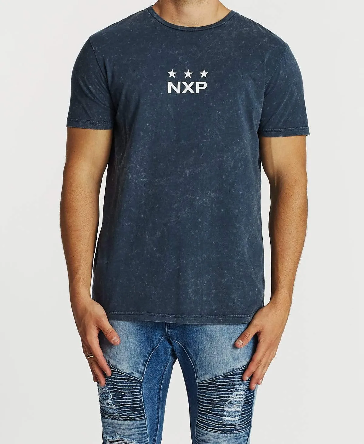 Final Hours Cape Back T-Shirt Acid Navy sold by Neverland product image thumbnail 2