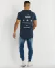 Final Hours Cape Back T-Shirt Acid Navy sold by Neverland