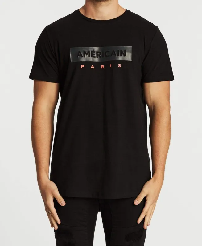 Profond Dual Curved T-Shirt Jet Black sold by Neverland