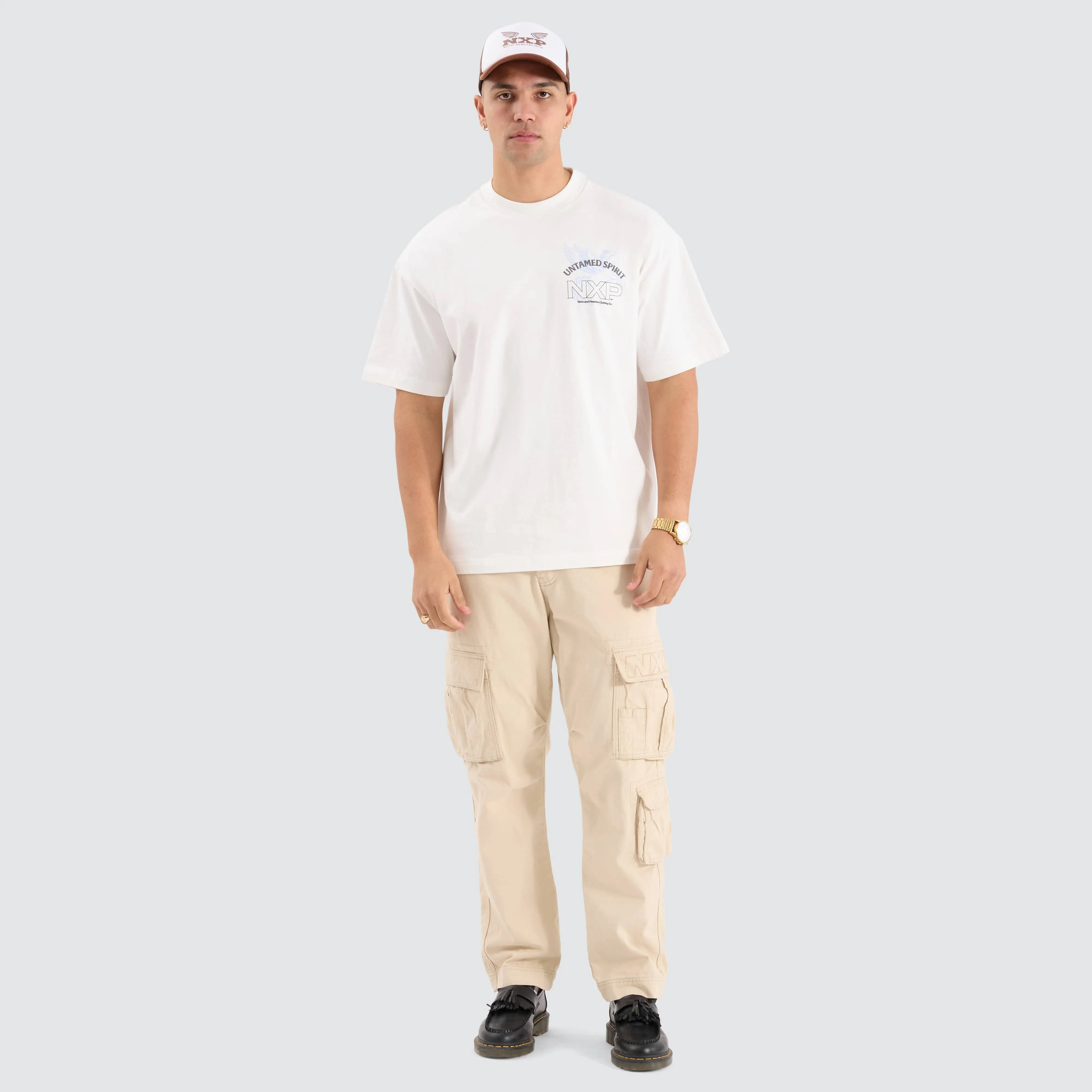 Untamed Raptor Tee Natural White sold by Neverland product image thumbnail 3