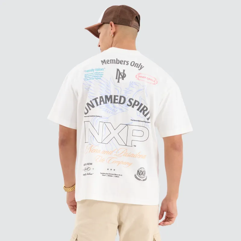 Untamed Raptor Tee Natural White sold by Neverland