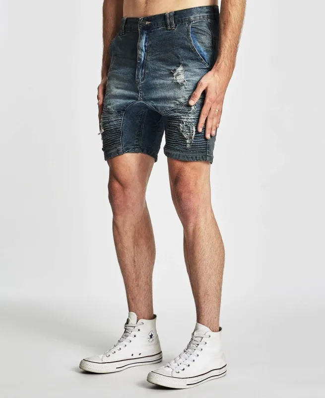 Destroyer Shorts Petrol Blue sold by Neverland