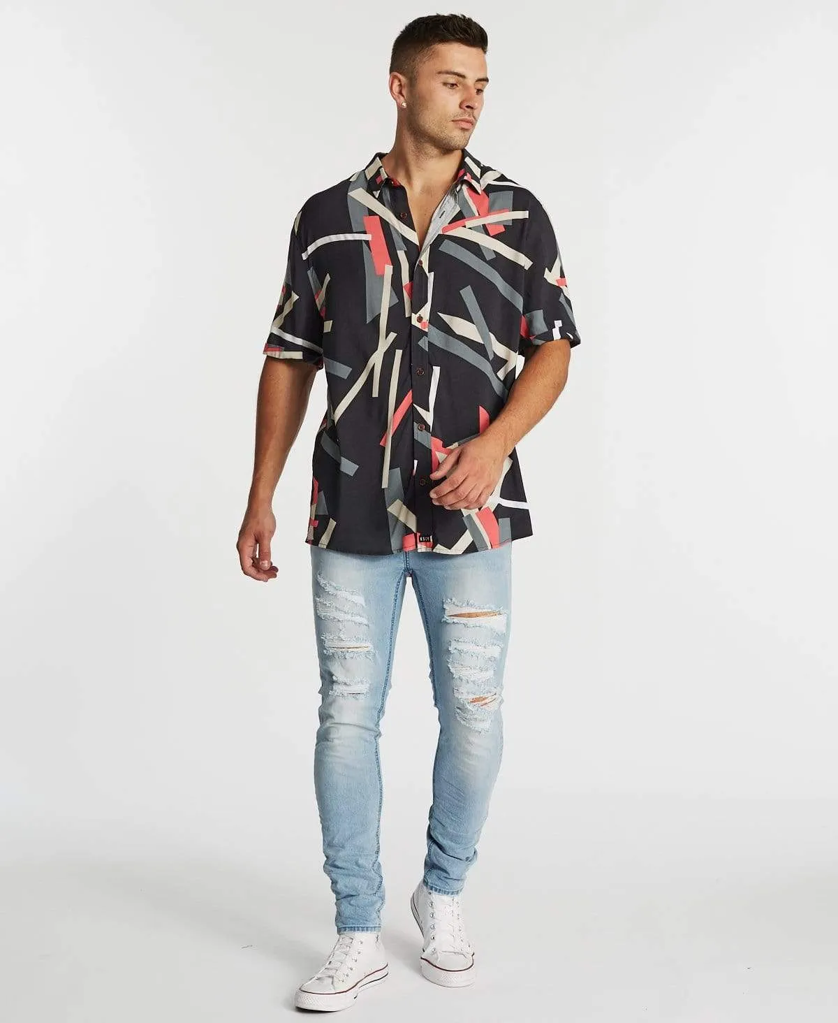 Rothco Relaxed Short Sleeve Shirt Black Print sold by Neverland product image thumbnail 4