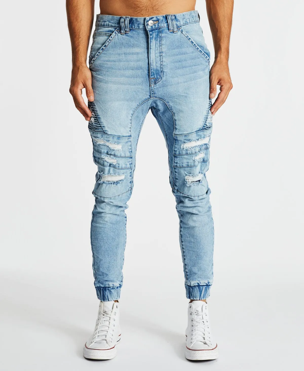 Hydra Denim Jogger Pants Horizon Blue sold by Neverland product image thumbnail 5