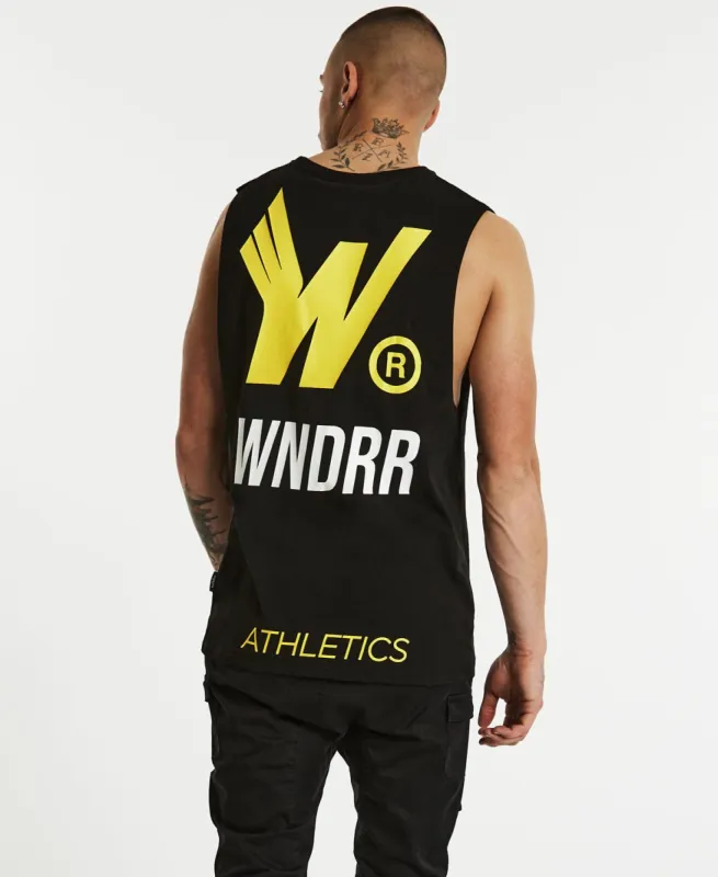 Athletics Muscle Tee Black sold by Neverland