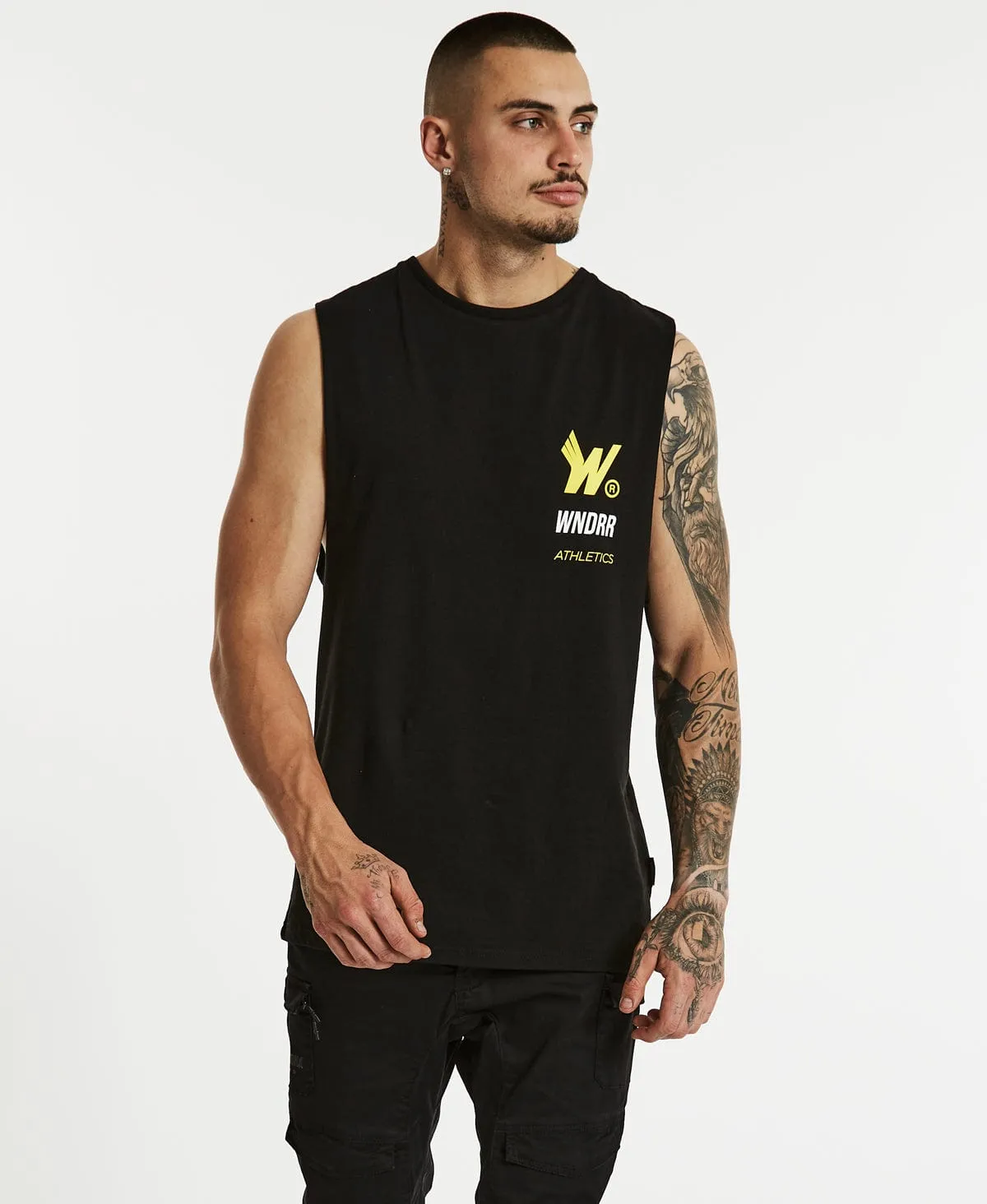 Athletics Muscle Tee Black sold by Neverland product image thumbnail 2