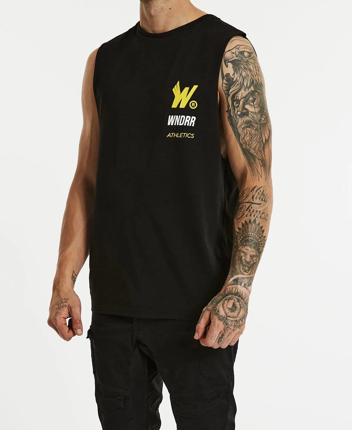 Athletics Muscle Tee Black sold by Neverland product image thumbnail 5