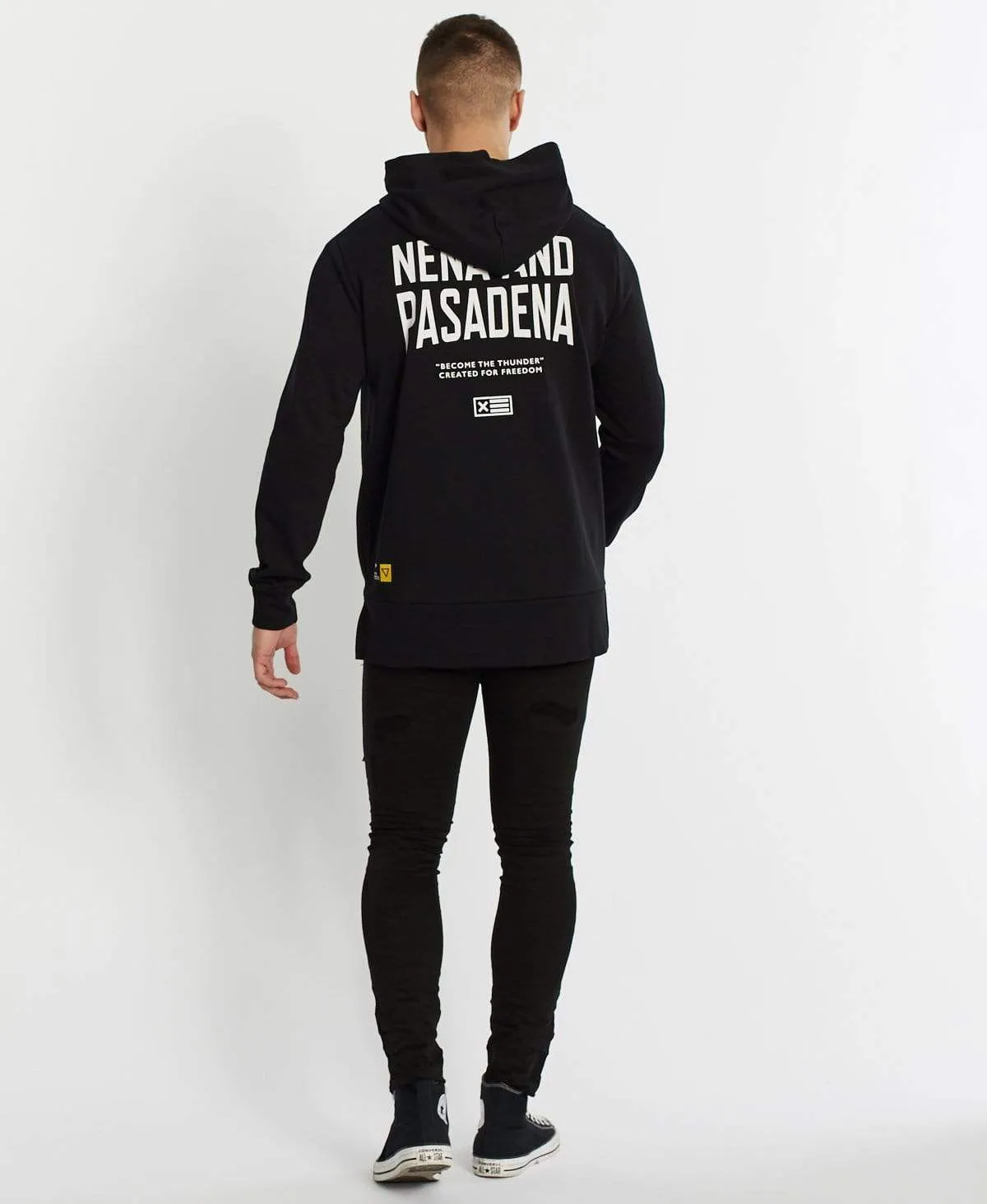 Become The Thunder Step Hem Hoodie Jet Black sold by Neverland product image thumbnail 5
