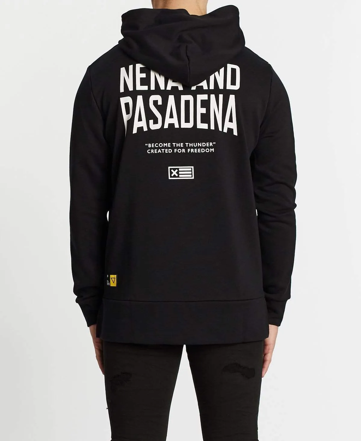 Become The Thunder Step Hem Hoodie Jet Black sold by Neverland