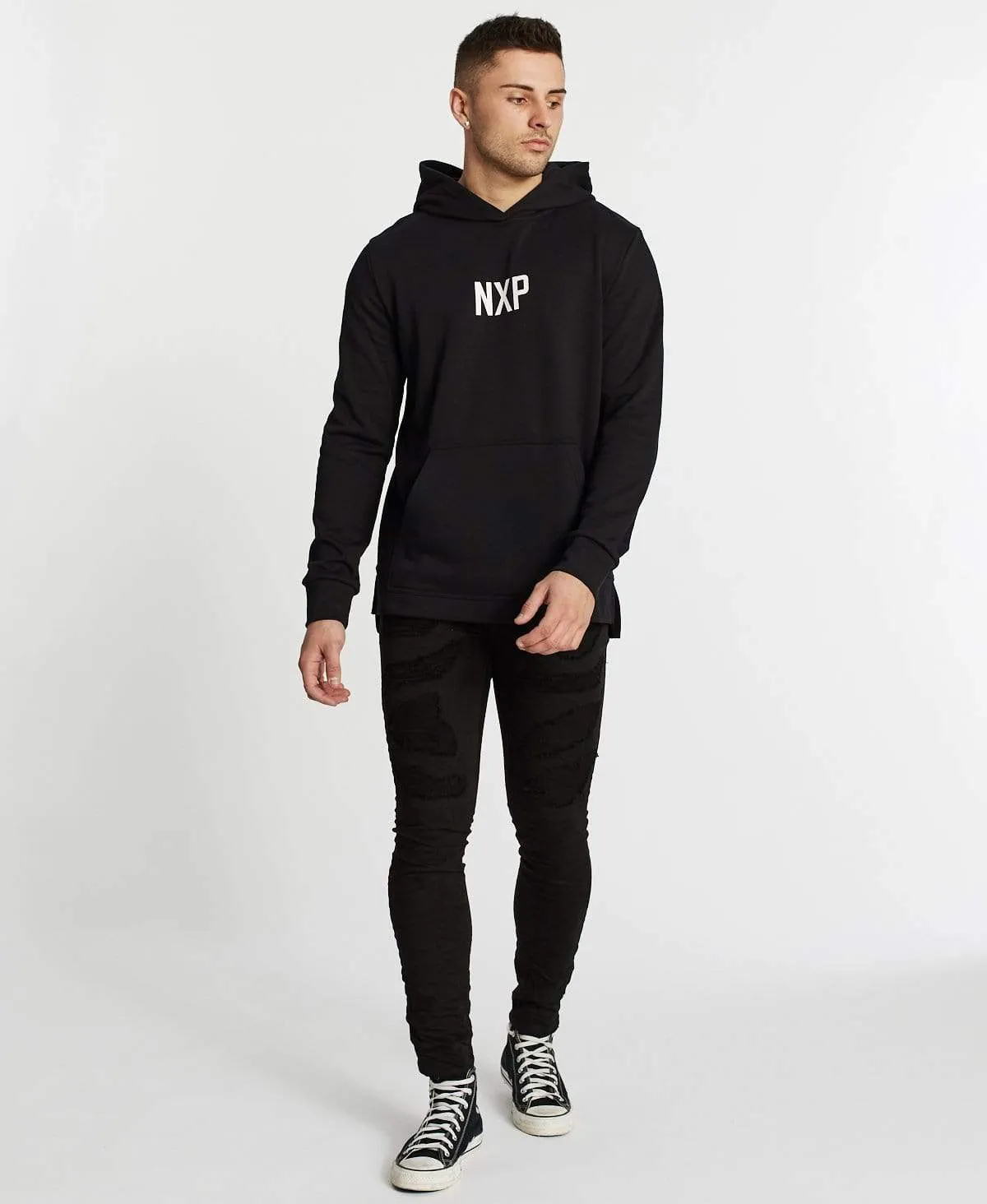 Become The Thunder Step Hem Hoodie Jet Black sold by Neverland product image thumbnail 4