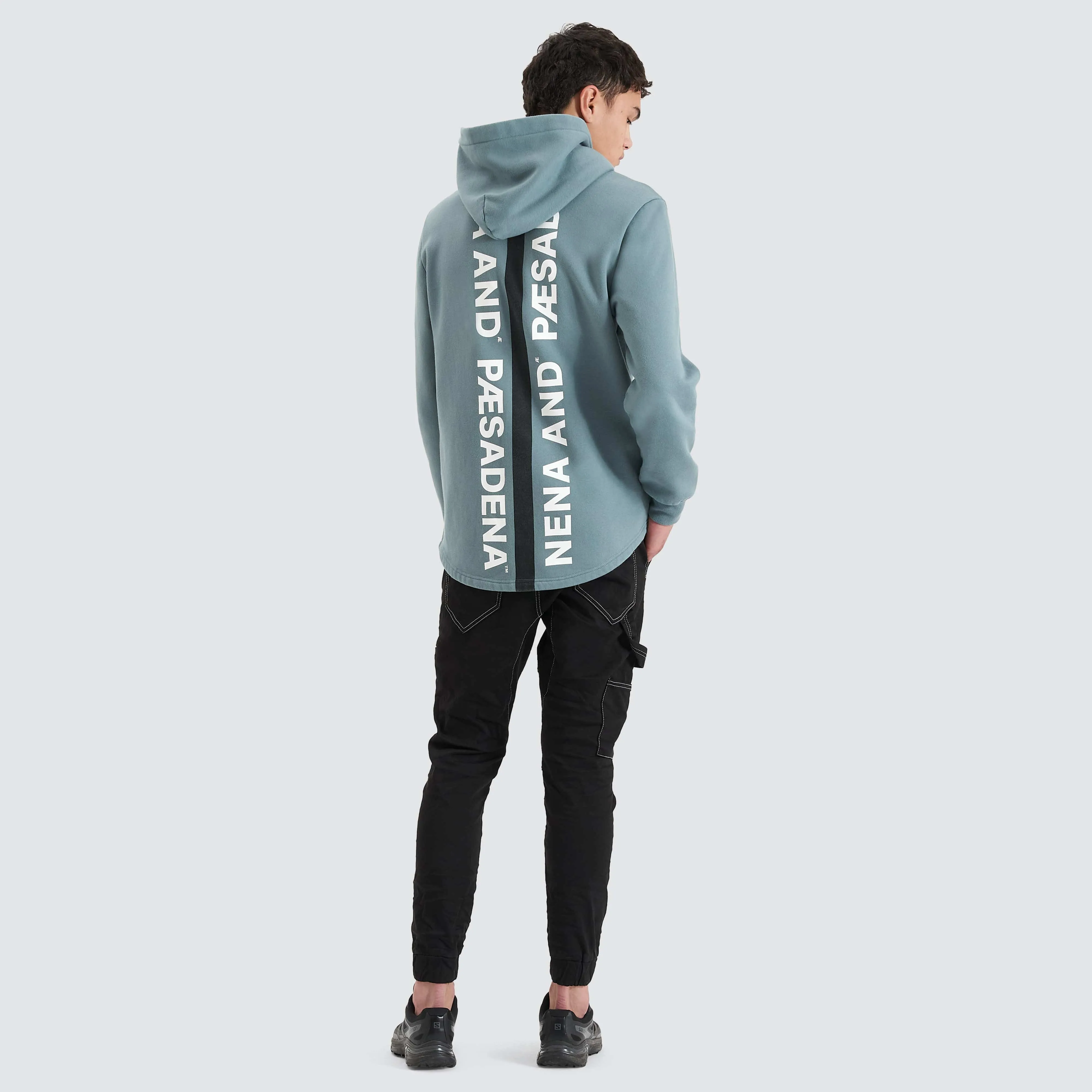 Rectilinear Dual Curved Hoodie Goblin Blue sold by Neverland product image thumbnail 3