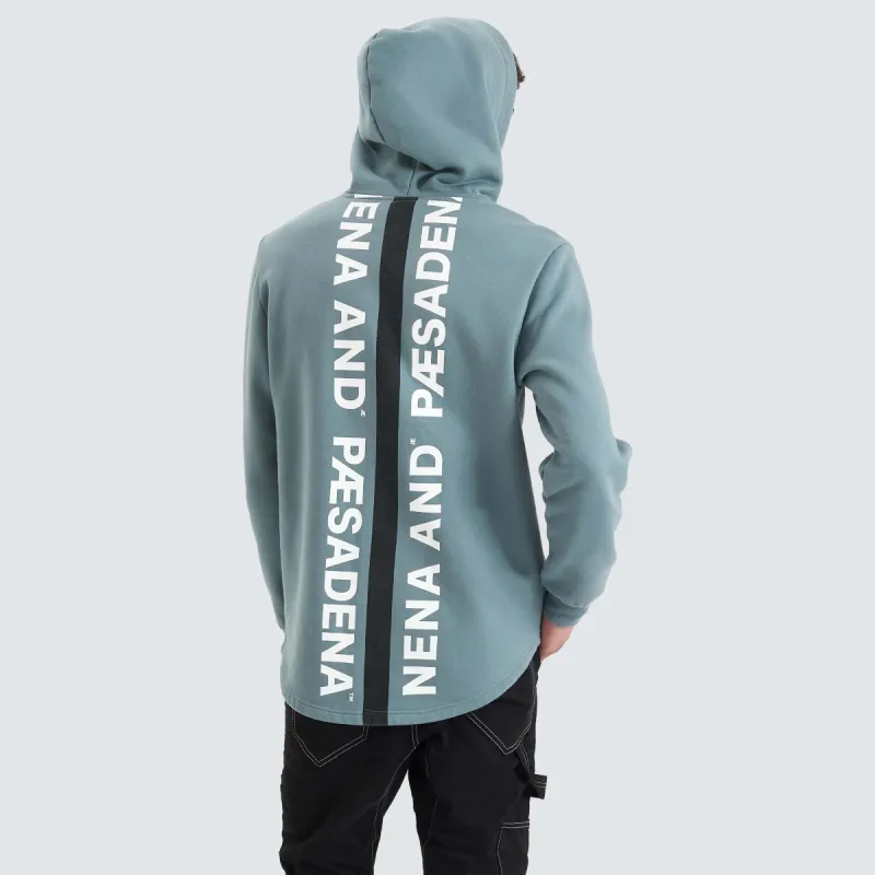 Rectilinear Dual Curved Hoodie Goblin Blue sold by Neverland