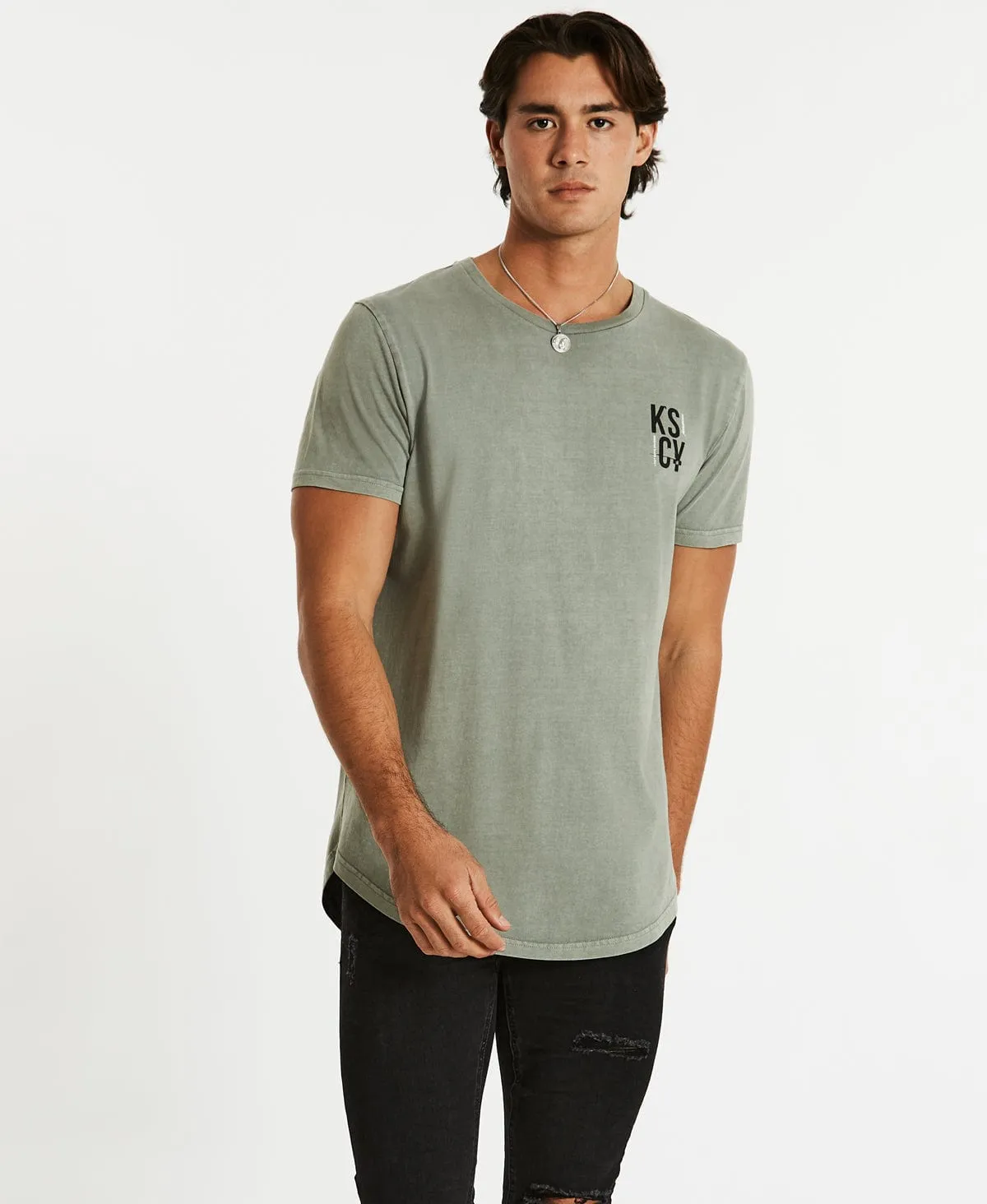 Hearts Dual Curved T-Shirt Pigment Shadow sold by Neverland product image thumbnail 2