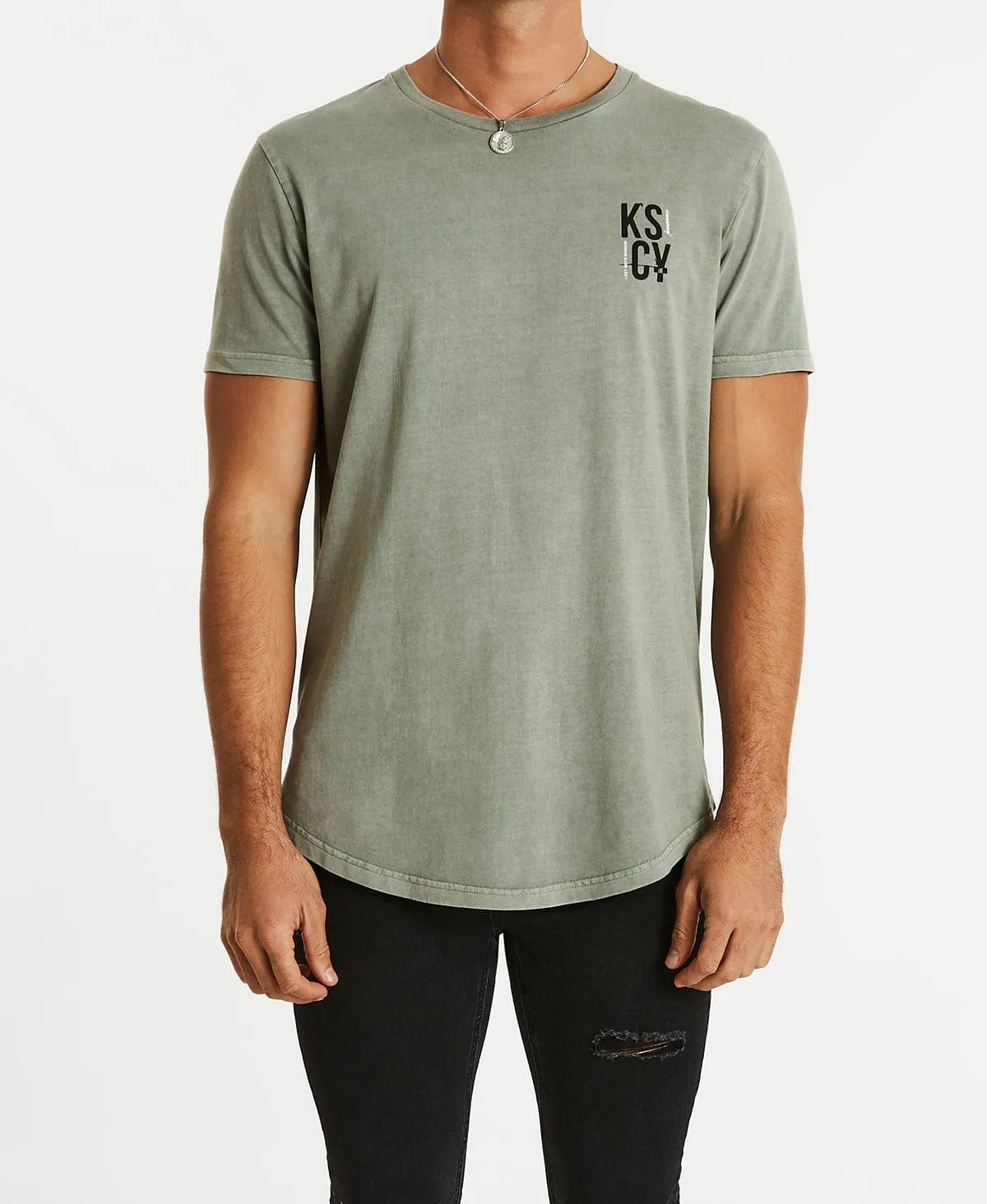 Hearts Dual Curved T-Shirt Pigment Shadow sold by Neverland product image thumbnail 3