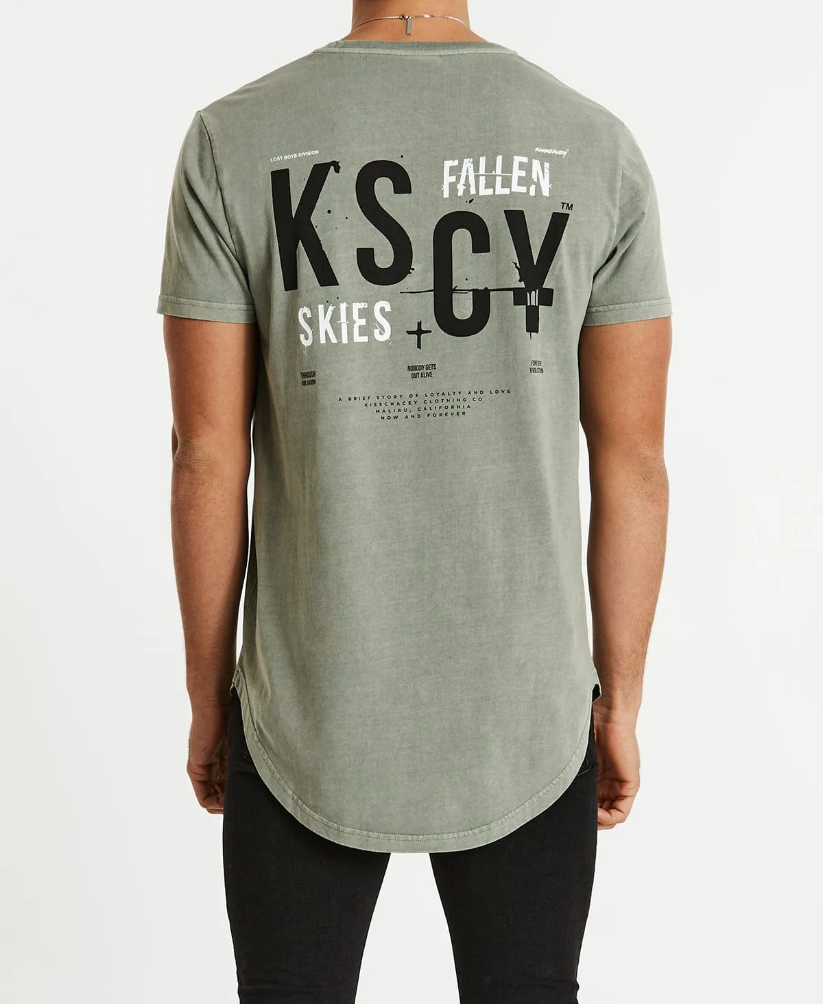 Hearts Dual Curved T-Shirt Pigment Shadow sold by Neverland product image thumbnail 5