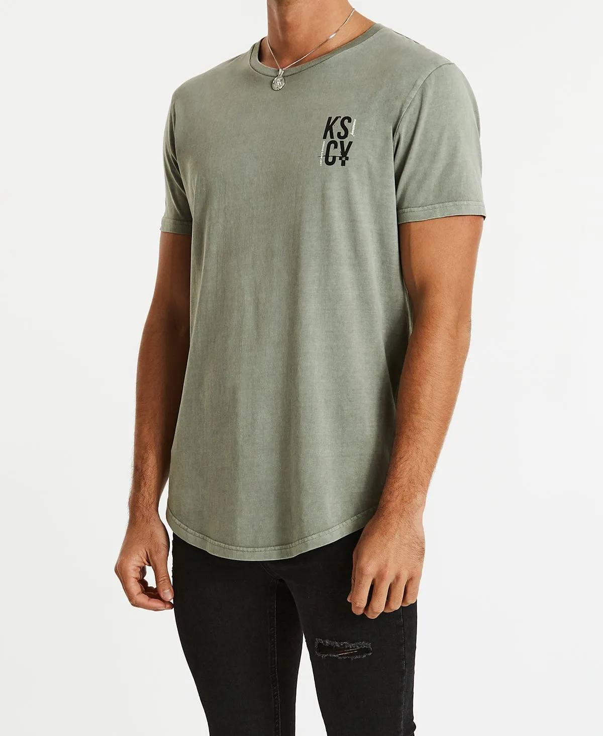 Hearts Dual Curved T-Shirt Pigment Shadow sold by Neverland product image thumbnail 4