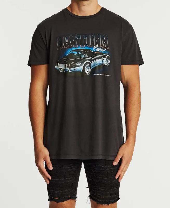 Daytona Relaxed T-Shirt Metal Black sold by Neverland