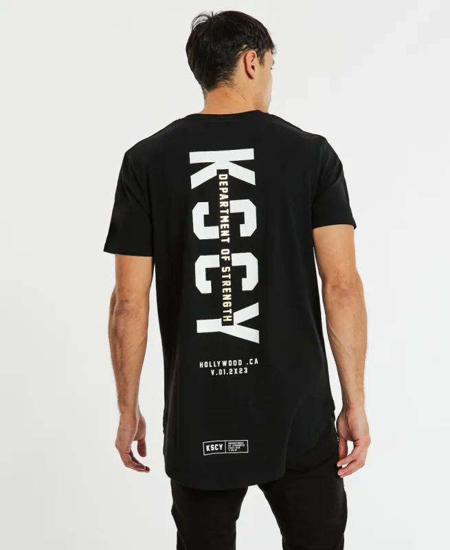 Driftwood Dual Curved T-Shirt Jet Black sold by Neverland