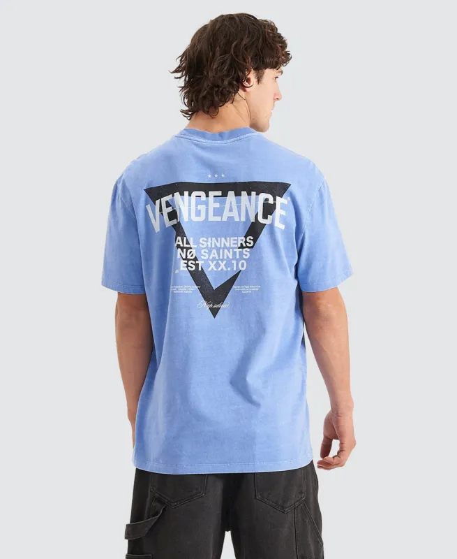 Vengeance Tee Pigment Blue sold by Neverland