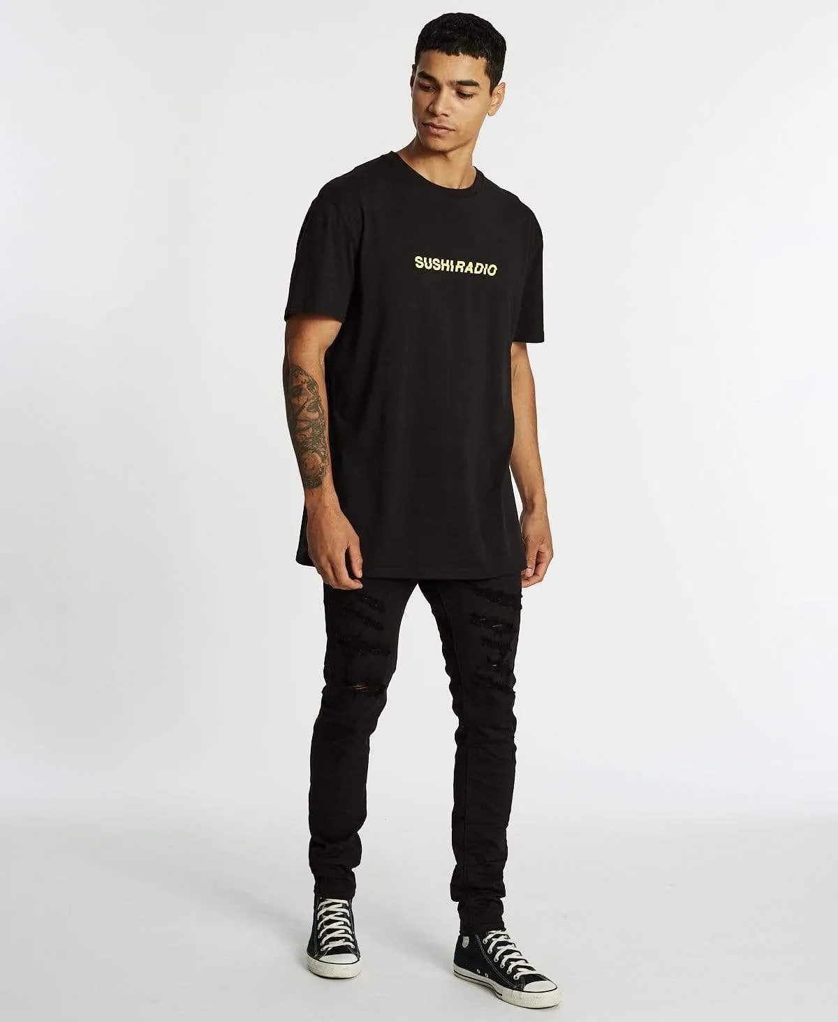 Frequencies Relaxed Fit T-Shirt Jet Black sold by Neverland product image thumbnail 5