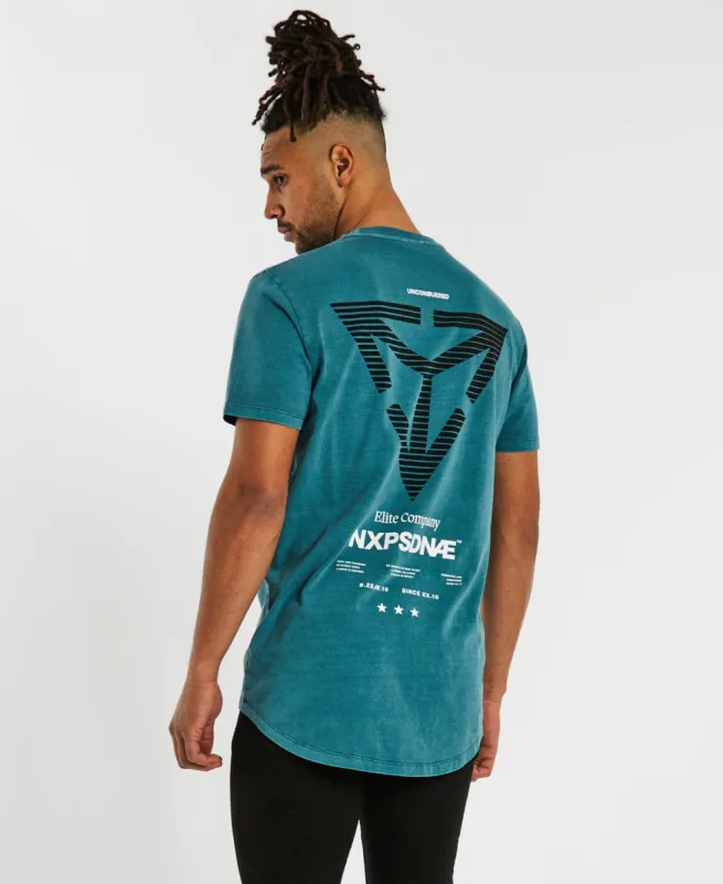 Vision Cape Back T-Shirt Pigment Hydro Blue Green sold by Neverland