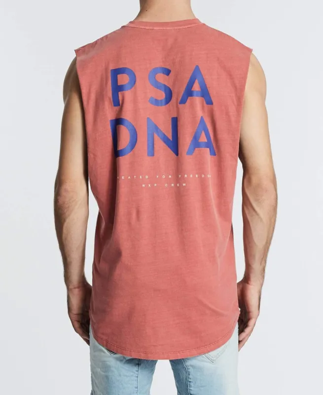 Minor Scoop Back Muscle Tee Pigment Red sold by Neverland