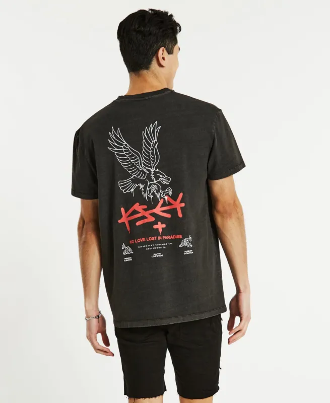 Echo Relaxed T-Shirt Pigment Black sold by Neverland