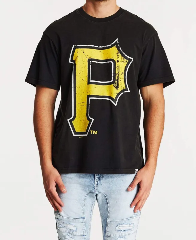 Vint Fade Big Logo T-Shirt Pirates Black sold by Neverland