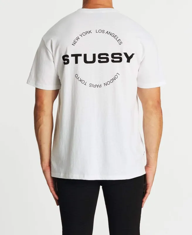City Circle T-Shirt Solid White sold by Neverland