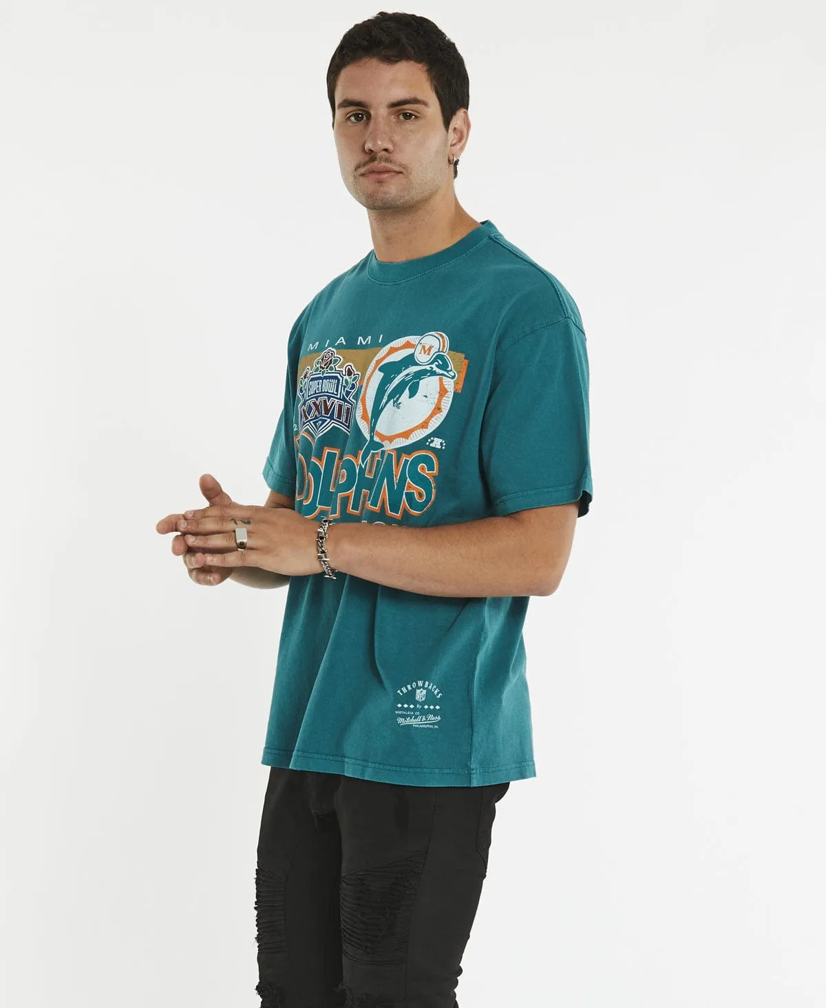 Vintage Superbowl Champion Dolphins T-Shirt Faded Teal sold by Neverland