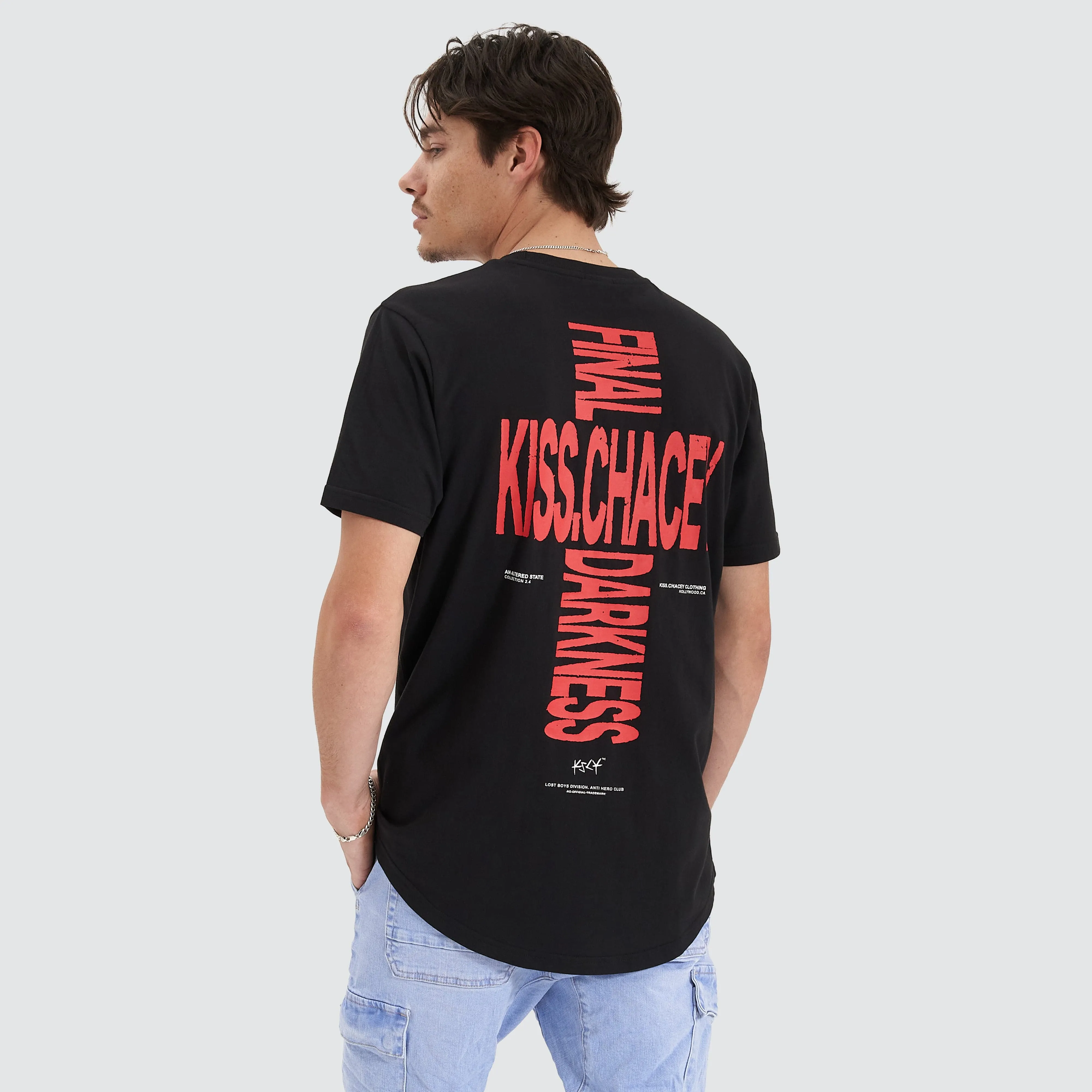 Shroudbound Dual Curved Tee Jet Black sold by Neverland