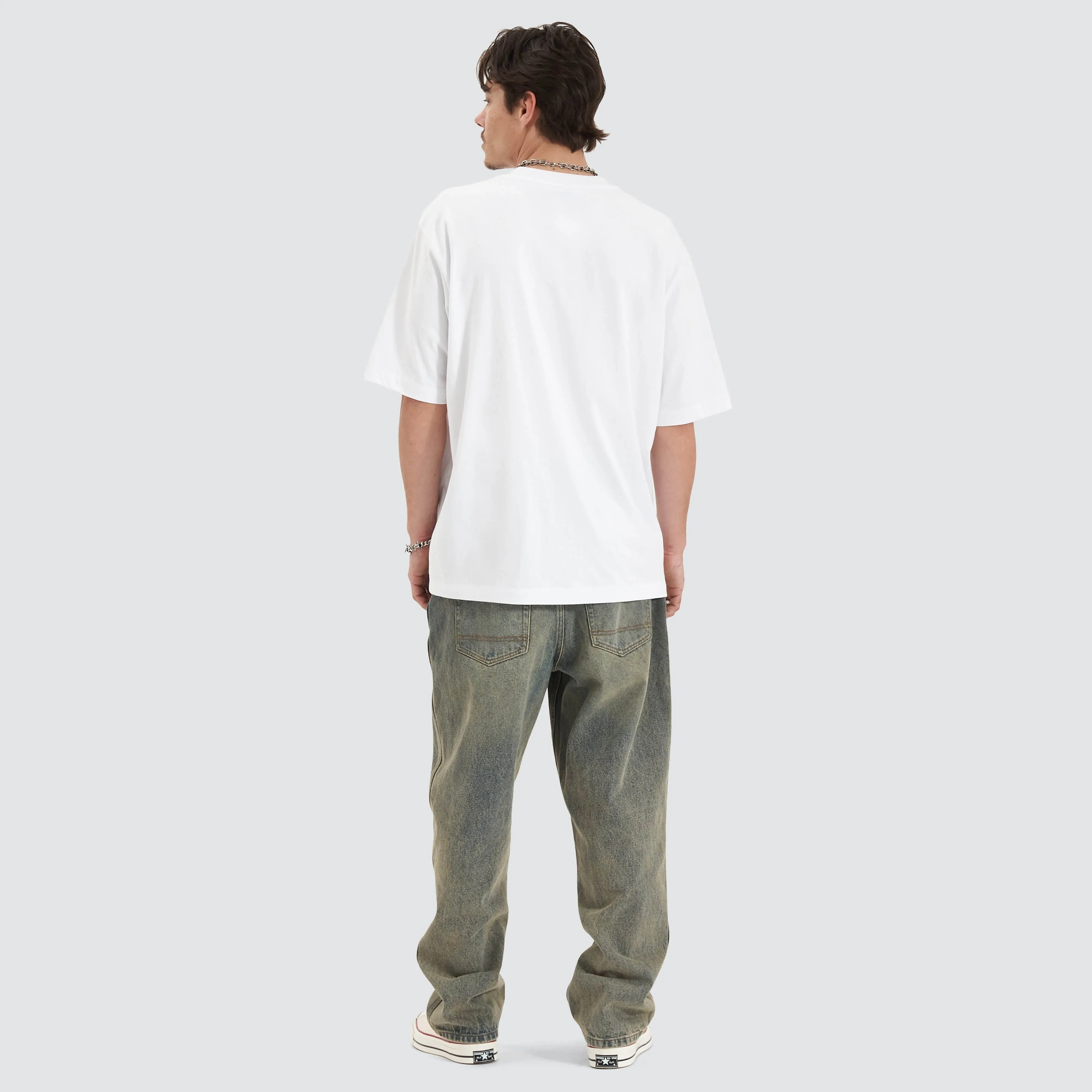 Moonlit Heavy Oversized Tee White sold by Neverland product image thumbnail 4